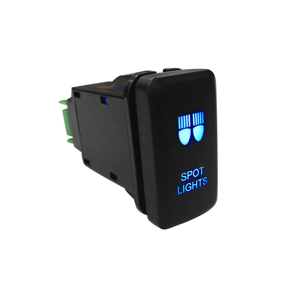 Spot Lights Blue LED Push Switch Suitable For Landcruiser Prado Hilux 4Runner