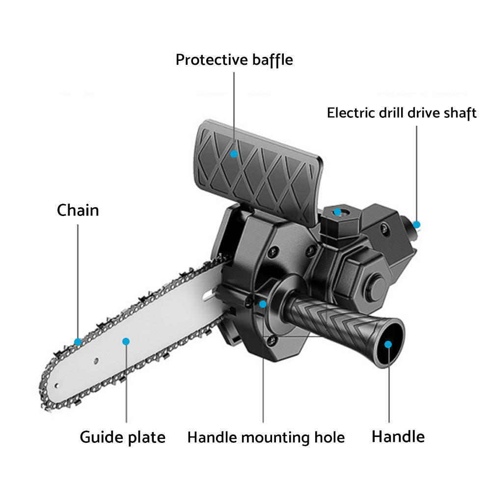 6 inch  Electric Drill Converter To Chain Saw Wrench Chain for Three-jaw Collet Drill.
