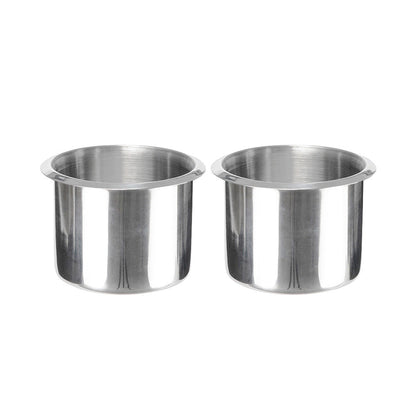 2x Stainless Steel Cup Drink Holder Suitable For Marine, Car, Truck, Camper, RV & Boat