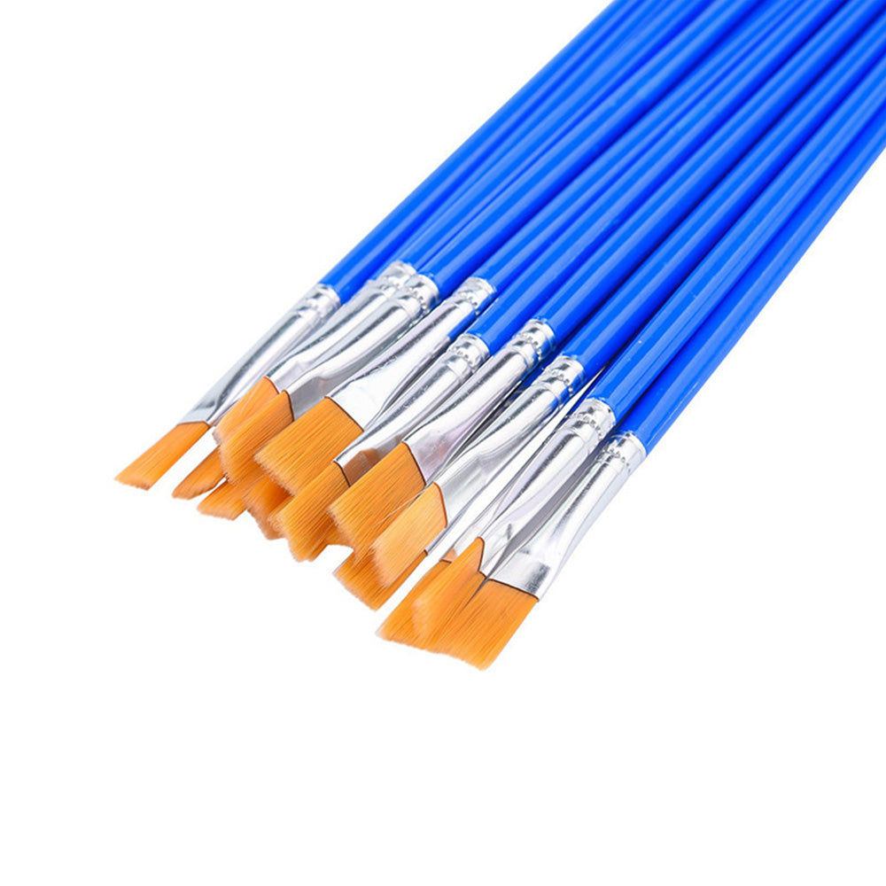 Flat Paint Brushes Set 50-200x Suitable for Detail Painting Craft Art