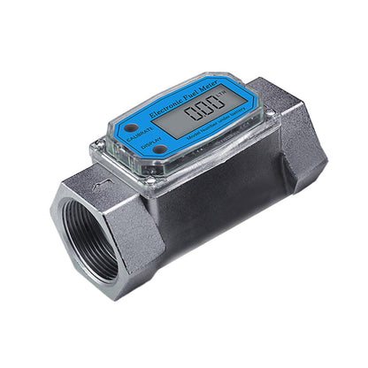 1.5 inch Digital Turbine Diesel Water Fuel Flow Meter Oval Gear Gauge
