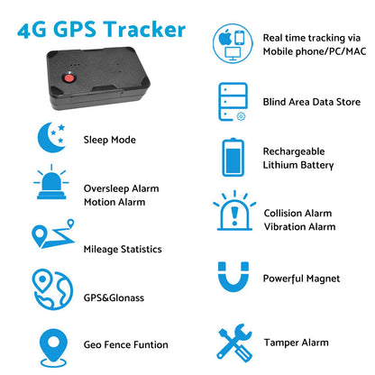 4G Real Time GPS Tracker With Magnetic Alarm Suitable For Vehicle Car Live Tracking Mini Tracker