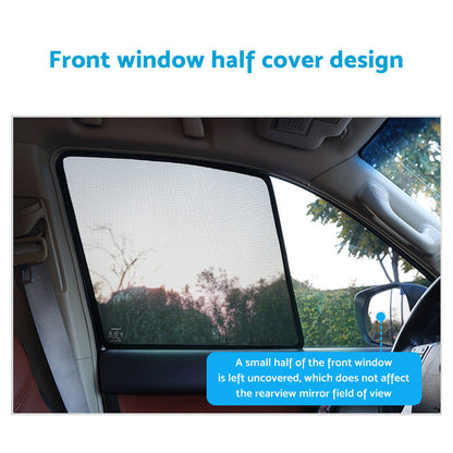 4x Foldable  Window Mesh Sun Shade Suitable For Honda CR-V CRV 2012-2017.