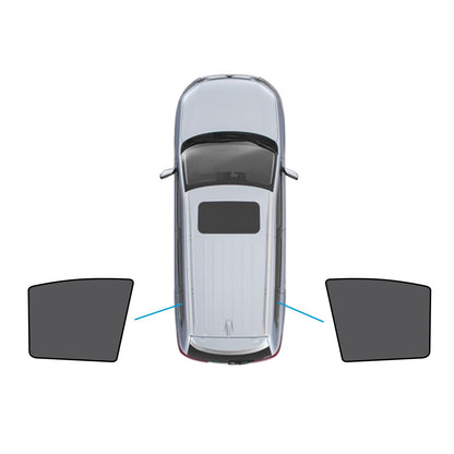 2x Triangular Window Magnetic Mesh Sunshades Suitable For Kia Carnival YP Series