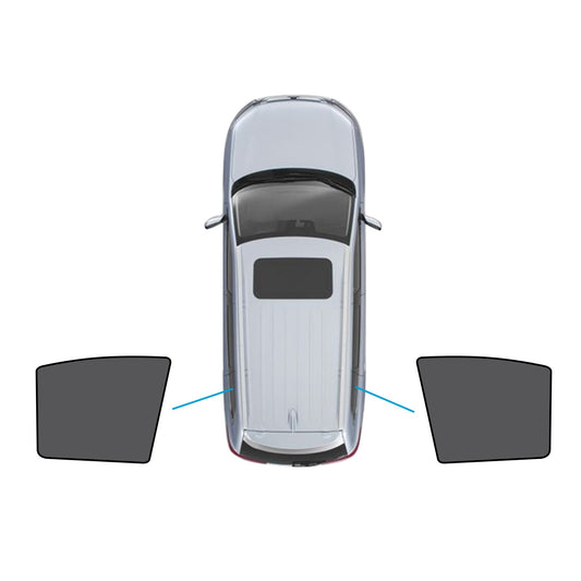 2x Triangular Window Magnetic Mesh Sunshades Suitable For Kia Carnival YP Series