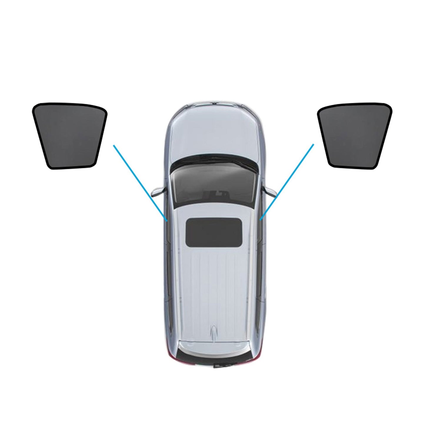 Magnetic Mesh Sun Blind Shades Suitable For Toyota Hilux SR5 2015-2025