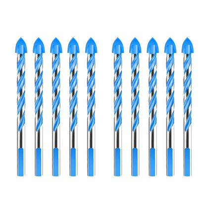 10x 6mm Tungsten Carbide Drill Bit Set Suitable For Porcelain Tile, Concrete, Brick & Glass