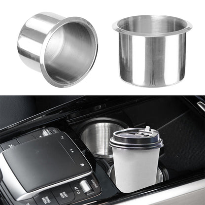 2x Stainless Steel Cup Drink Holder Suitable For Marine, Car, Truck, Camper, RV & Boat