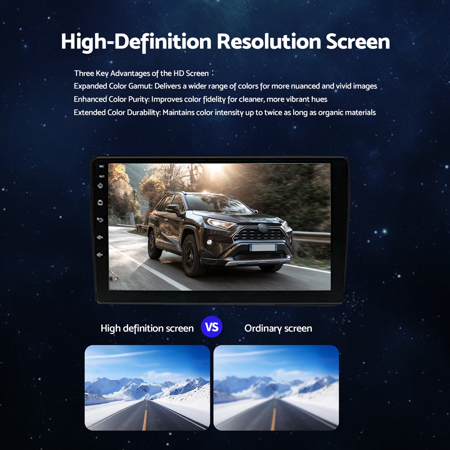 CarPlay Stereo Head Unit Suitable for Toyota RAV4 13-18 Android 13.0 GPS