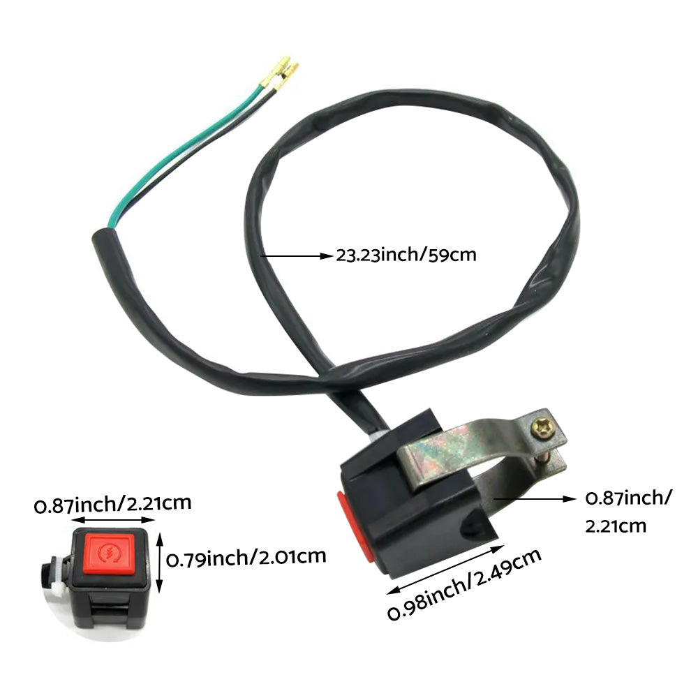 Kill Switch (Stop Button) Suitable For Yamaha YZ125, YZ250, YZ450F, TTR & WR 125/450
