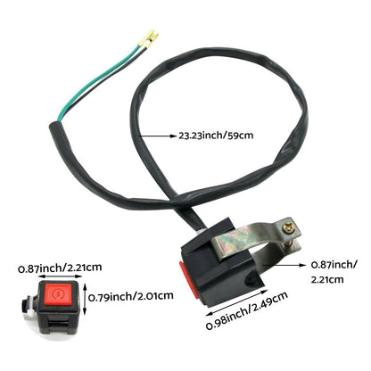 Kill Switch (Stop Button) Suitable For Yamaha YZ125, YZ250, YZ450F, TTR & WR 125/450