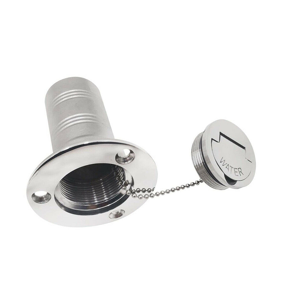 Keyless Water Deck Fill/Filler 1.5 inch  Polished 316 Stainless Steel Suitable For Marine Boat