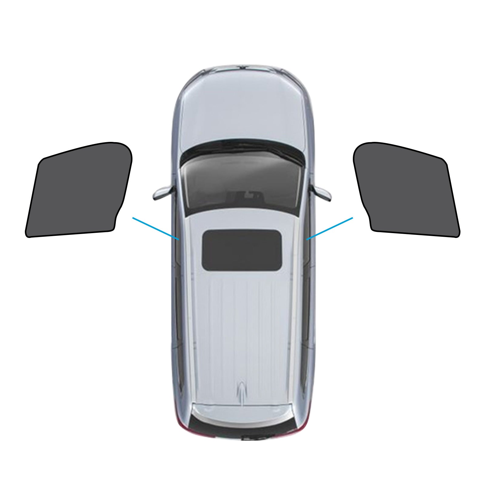 2x Front Car Window Sun Shades Suitable For Mazda CX-9 2016-2025 UV Protection.
