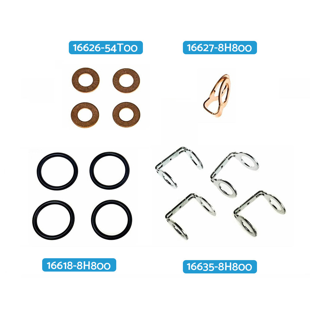 Injector Seal Washer Kit Fits For Nissan Navara D40 D22 Pathfinder R51 YD25 2. 5.