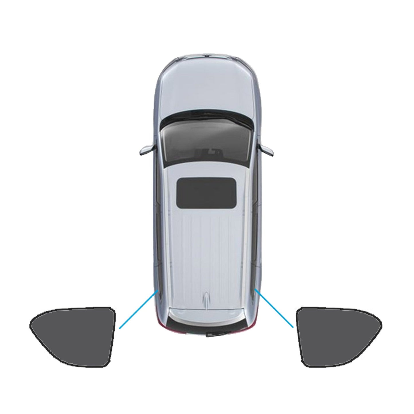 Car Window Magnetic Sun Shade Suitable For Nissan Patrol Y62 Series 2012-2024