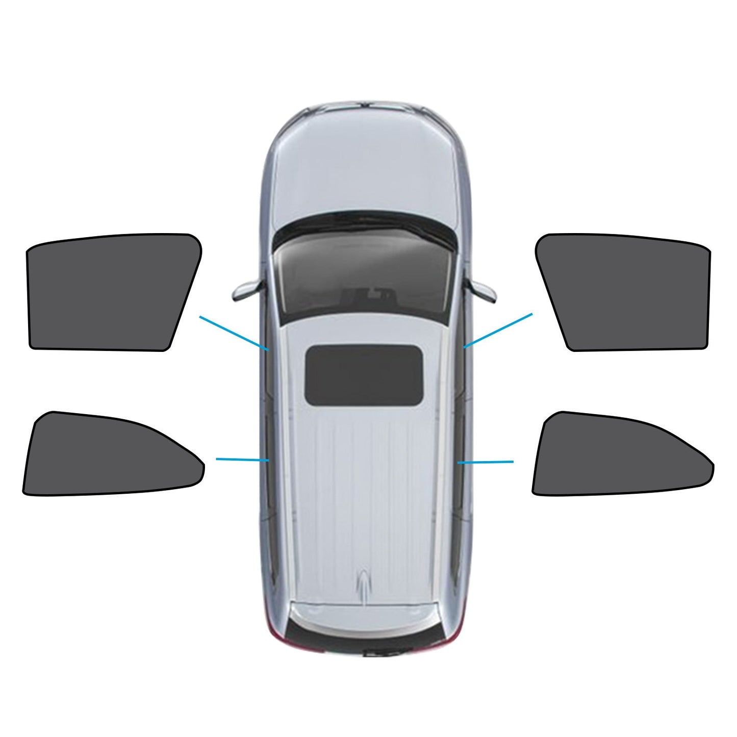 Car Window Magnetic Mesh Sun Blind Shade Suitable For Lexus UX 2019-2024