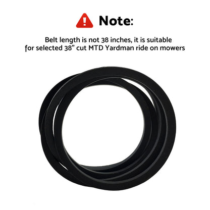 Deck Belt Suitable For Selected 38" Cut MTD Yardman Ride-On Mowers 754-04062 954-04062
