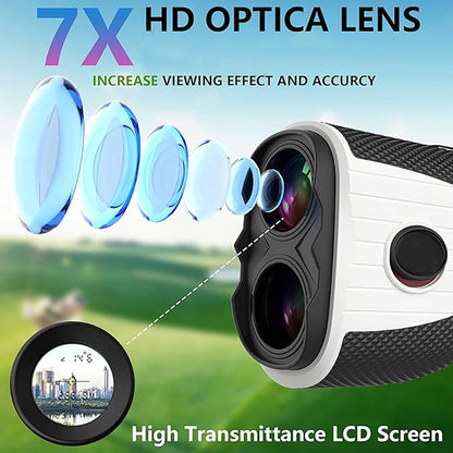Golf Rangefinder With Slope 1200 Yards 7X Laser USB-C Magnetic
