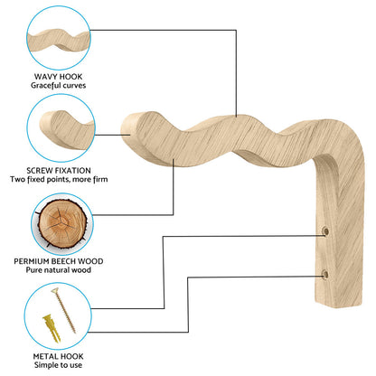 Plant Hanger Hanging Plant Hook Wooden Hanging Basket Wall Plant Hook Flower Pot.