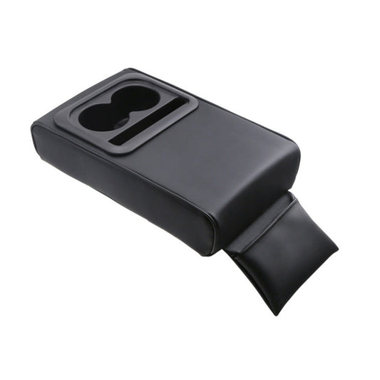 Center Console Leather Armrest Support Elbow Rest Extender Organizer Cup Holder.