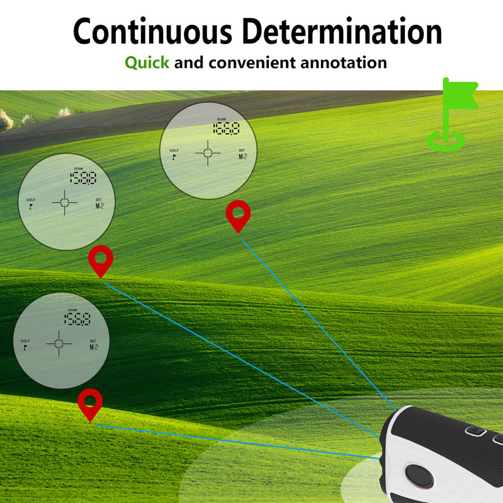 Golf Rangefinder With Slope 1200 Yards 7X Laser USB-C Magnetic