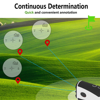 Golf Rangefinder With Slope 1200 Yards 7X Laser USB-C Magnetic