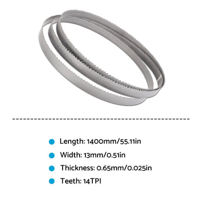 Bimetal Bandsaw Blade 1400mm x 13mm 14 TPI Suitable For Metal Cutting.