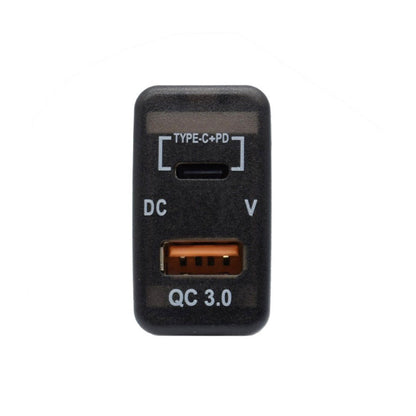 Type-C  USB Car Charger Adapter Voltmeter Suitable For Land Cruiser Prado 120.
