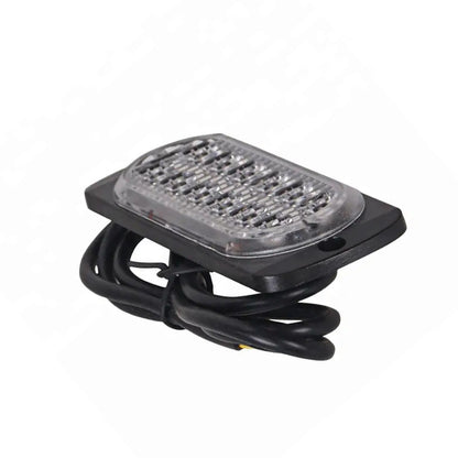 10x Amber & White LED Car Emergency Beacon Warning Strobe Lights Flashing Hazard