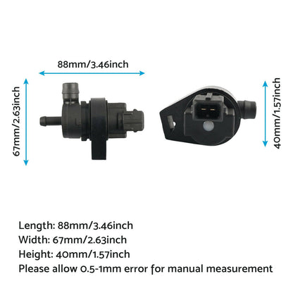Vapor Canister Purge Solenoid Valve Suitable For BMW 323i / 525i / 740i 13901433603.