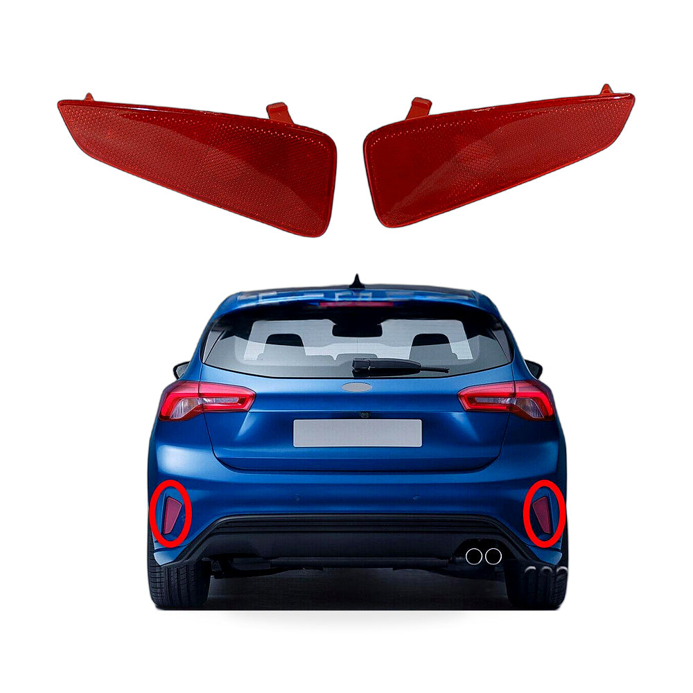 Rear Bumper Light Reflector Suitable for 19-20 Ford Focus Right JX7B-13B414-DA - ZT2