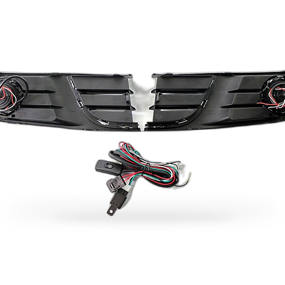 Fog Light Grille Kit Suitable for VW Polo Sedan 2011-2013 White Lens 6QD854661A - XQ1