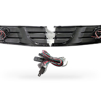 Fog Light Grille Kit Suitable for VW Polo Sedan 2011-2013 White Lens 6QD854661A - XQ1