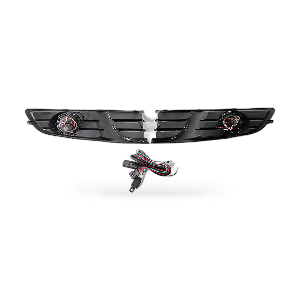 Fog Light Grille Kit Suitable for VW Polo Sedan 2011-2013 White Lens 6QD854661A - ZT2