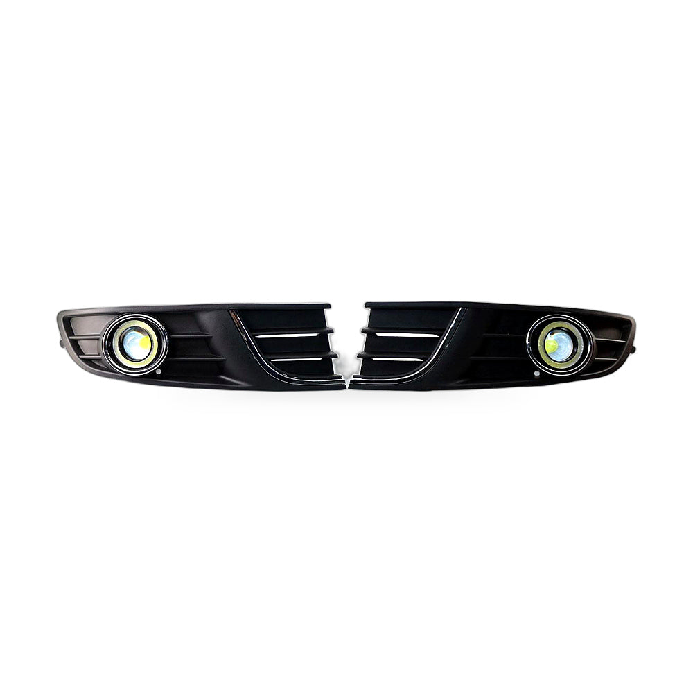 Fog Light Grille Kit Suitable for VW Polo Sedan 2011-2013 White Lens 6QD854661A - ZT3