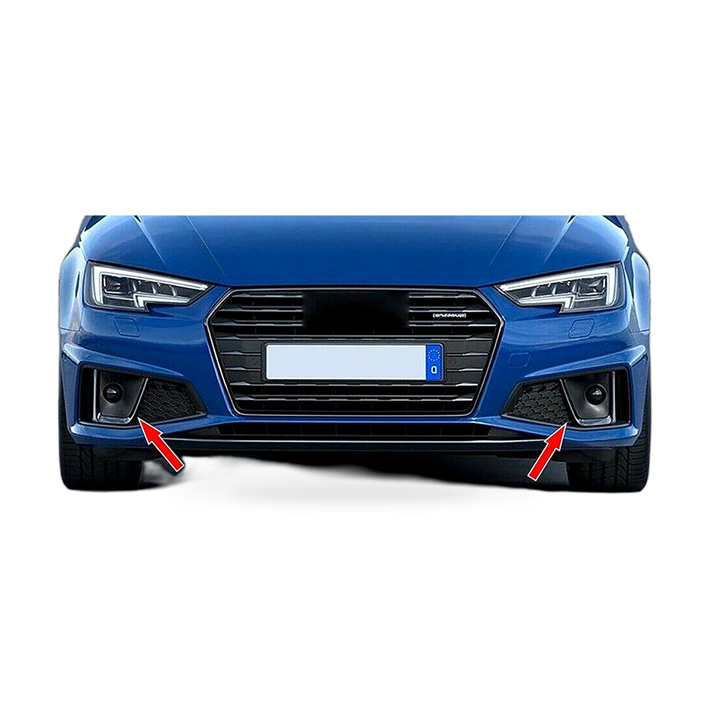 Front Bumper Fog Light Grille Frame for Audi A4L 2019-2023 ACC Driver Left - ZT2