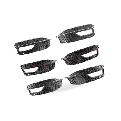 Fog Light Frame Grille Suitable for Audi A4 13-16 Left Chrome 8K0807681L - BD2