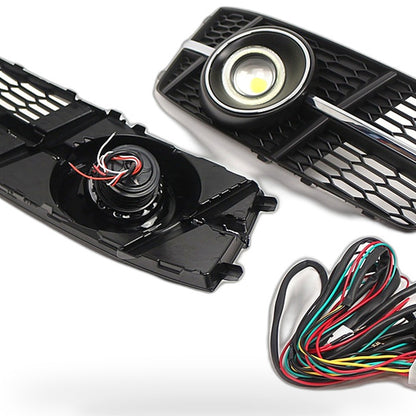 Audi A6L C7 S-line Front Bumper Lower Grille Auto Parts Modified Lens Fog Light - XQ1
