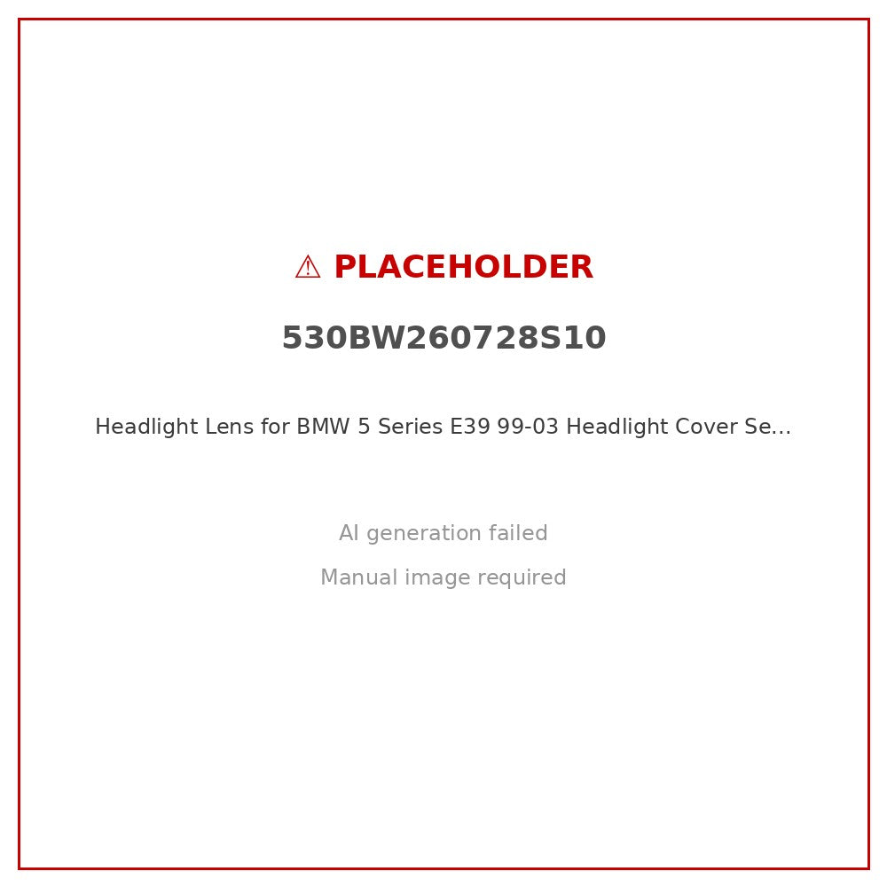 Headlight Lens Cover Seal Gasket Suitable for BMW 5 Series E39 99-03 Left - ZT2