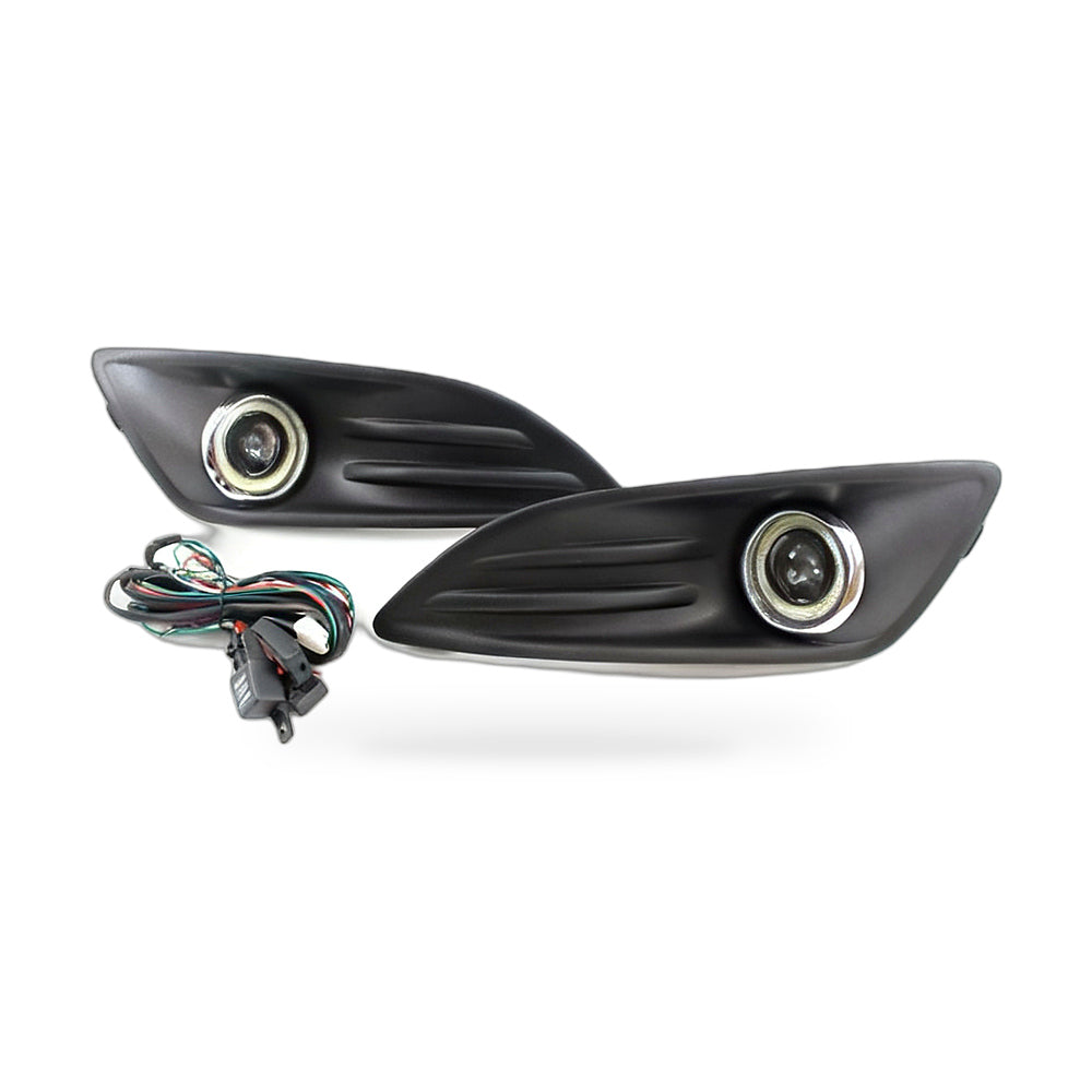 Lens Fog Light Lower Grille Fog Light Frame Suitable for Ford Fiesta 2013-2015 - ZT2