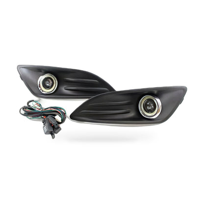 Lens Fog Light Lower Grille Fog Light Frame Suitable for Ford Fiesta 2013-2015 - ZT2