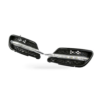 DRL Grille Lower Mesh Fog Light Frame Suitable for Mercedes W204 08-10 Sport - ZT2