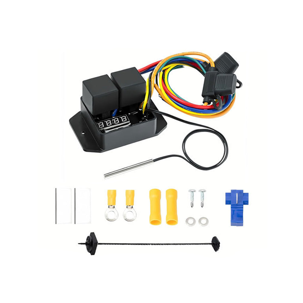 Electronic Radiator Fan Controller Switch 12V Digital 0444 Digital
