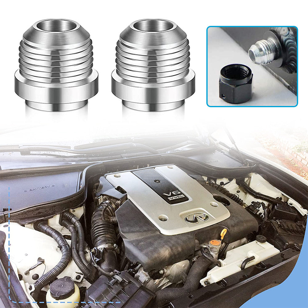 2x AN10 Male Aluminium Weld-On JIC Bungs Suitable For -10AN Fitting JXSS032-10-A