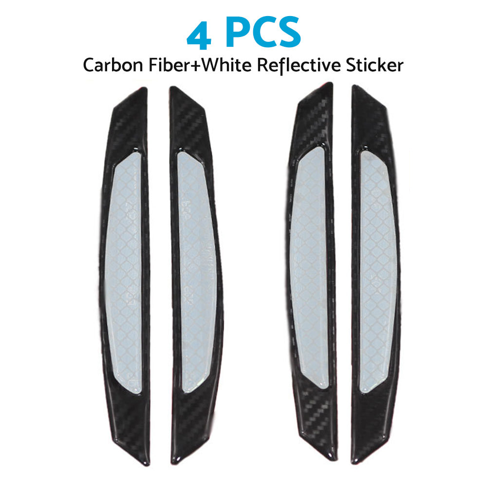 Reflective Carbon Fiber Car Door Edge Guard Bump Protector Sticker Universal
