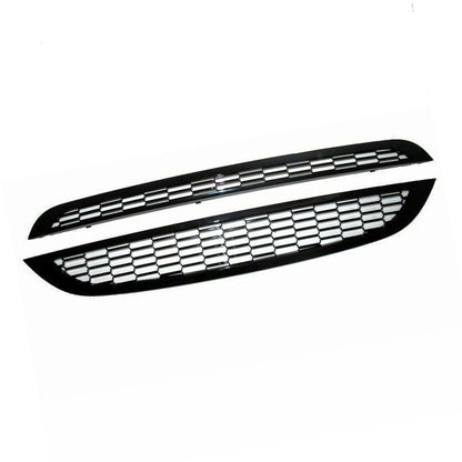 2x Honeycomb Mesh Front Grill Suitable For Mini Cooper R50 / R52 / R53 2002-2006