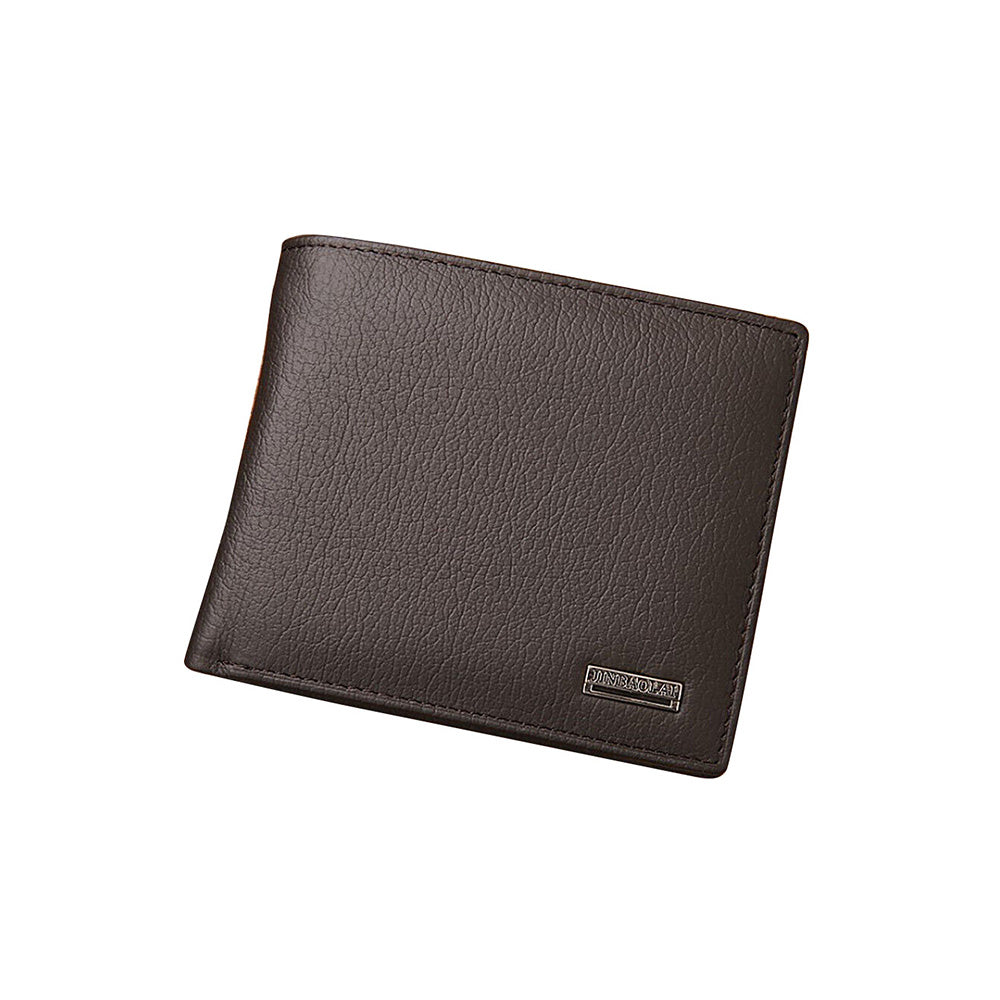 Men’s Leather Wallet Cowhide Coin Purse With Multiple Card Slots Suitable For Everyday Use.
