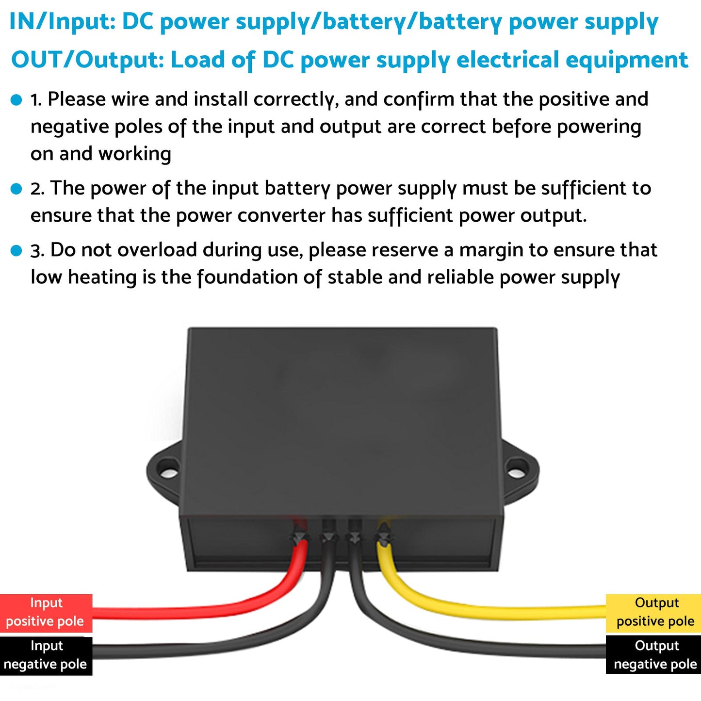 DC-DC Boost Step-Up Converter 12V to 24V 5A Waterproof Car Power Supply Module Suitable For Automotive Applications.