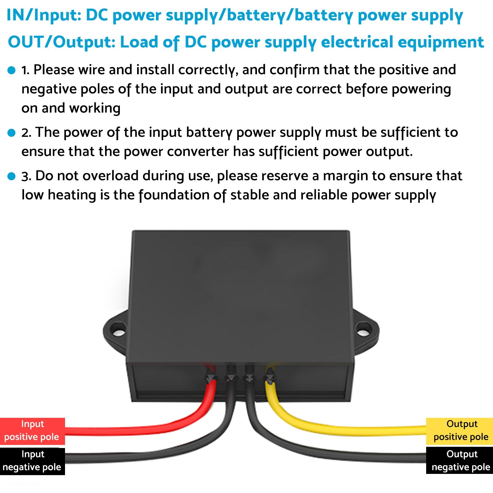 DC-DC Boost Step-Up Converter 12V to 24V 5A Waterproof Car Power Supply Module Suitable For Automotive Applications.