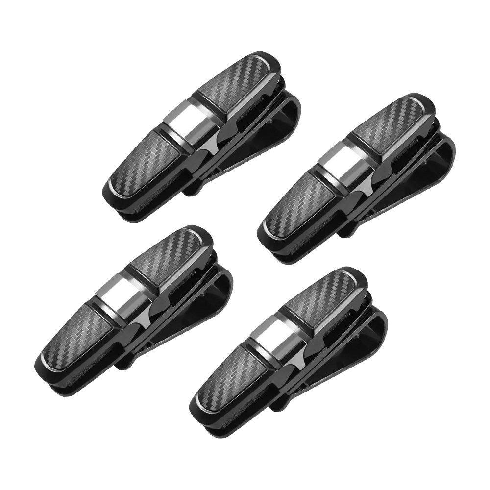 4x Sunglasses Holder Visor Clip Suitable for Universal Vehicles